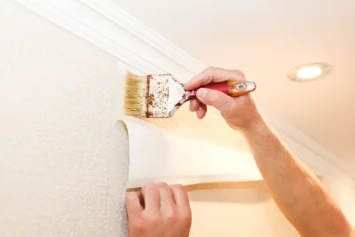 Pose de papier peint à Vauxrenard — revêtements muraux et toiles de verre
